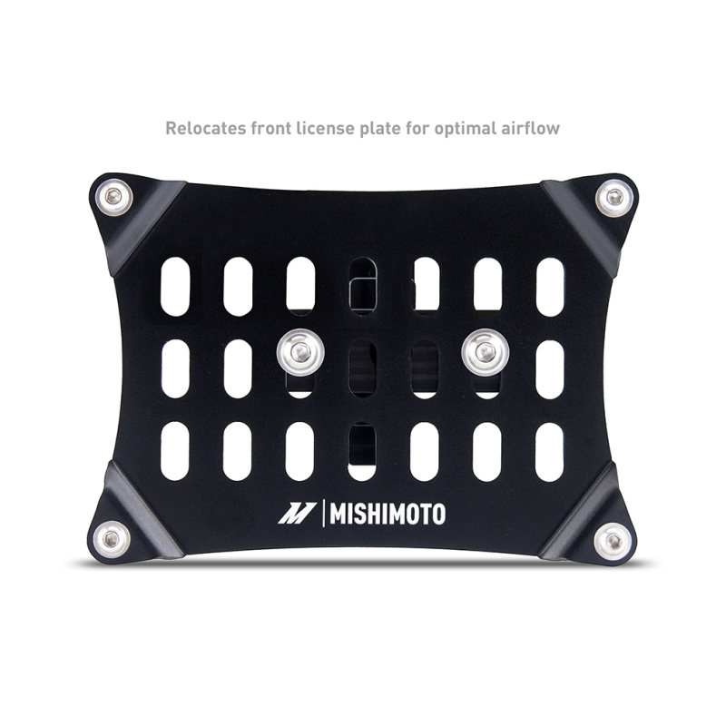 Ford Mustang License Plate Relocation Kit - Front - Mishimoto - Mishimoto MMLP-MUS4-24 - Black - `24-`27