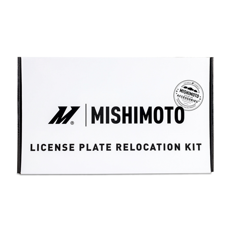 Ford Mustang License Plate Relocation Kit - Front - Mishimoto - MMLP-MUS8-24 - Black - `24-`27