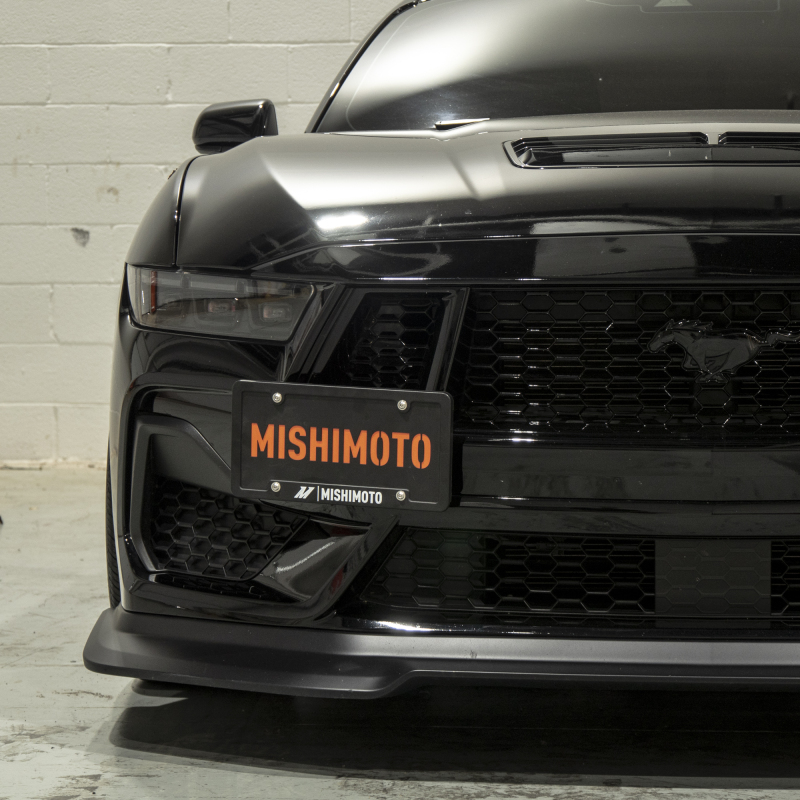 Ford Mustang License Plate Relocation Kit - Front - Mishimoto - MMLP-MUS8-24 - Black - `24-`27