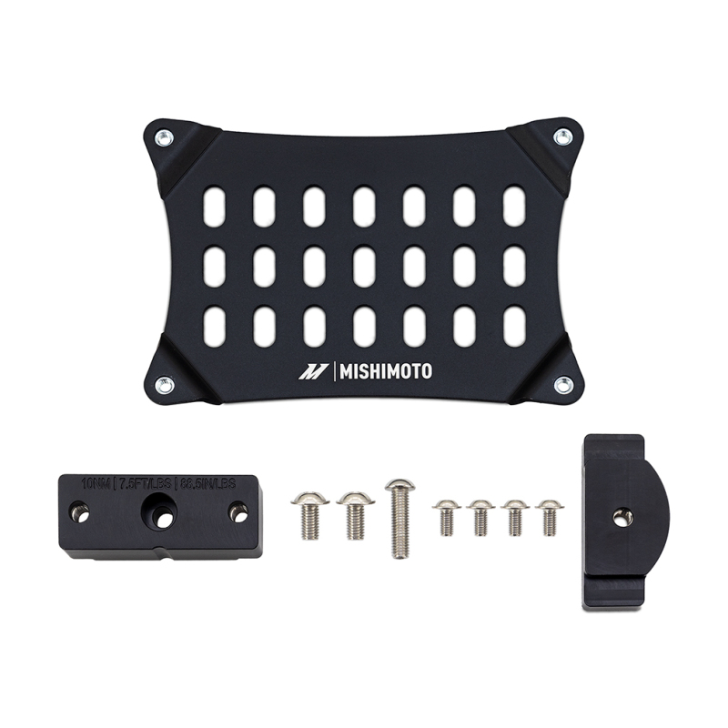 Ford Mustang License Plate Relocation Kit - Front - Mishimoto - MMLP-MUS8-24 - Black - `24-`27