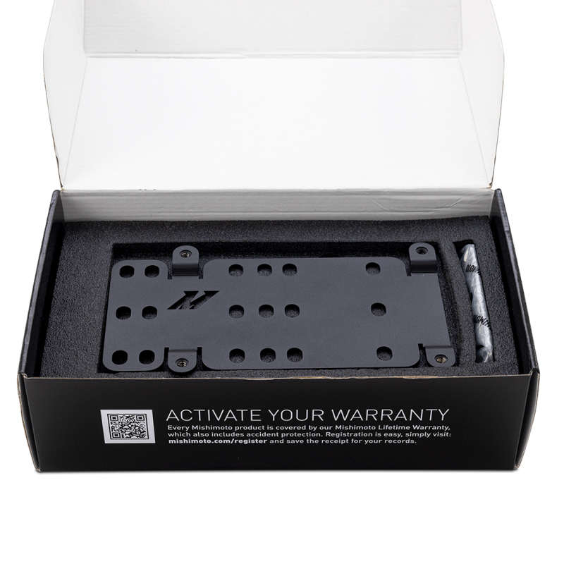 RAM 2500 License Plate Relocation Kit - Front - Mishimoto - MMLP-RAM-19 - Black - `19-`27