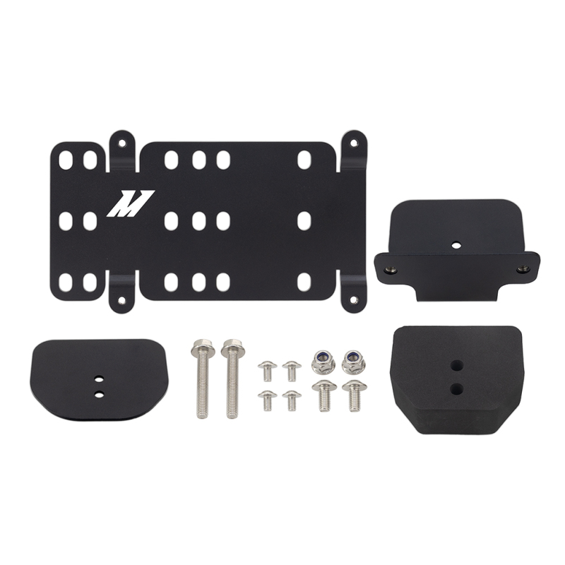 RAM 2500 License Plate Relocation Kit - Front - Mishimoto - MMLP-RAM-19 - Black - `19-`27