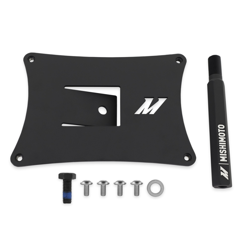 Subaru XV Crosstrek License Plate Relocation Kit - Front - Mishimoto - Mishimoto MMLP-WRX-22 - Black - `18-`27