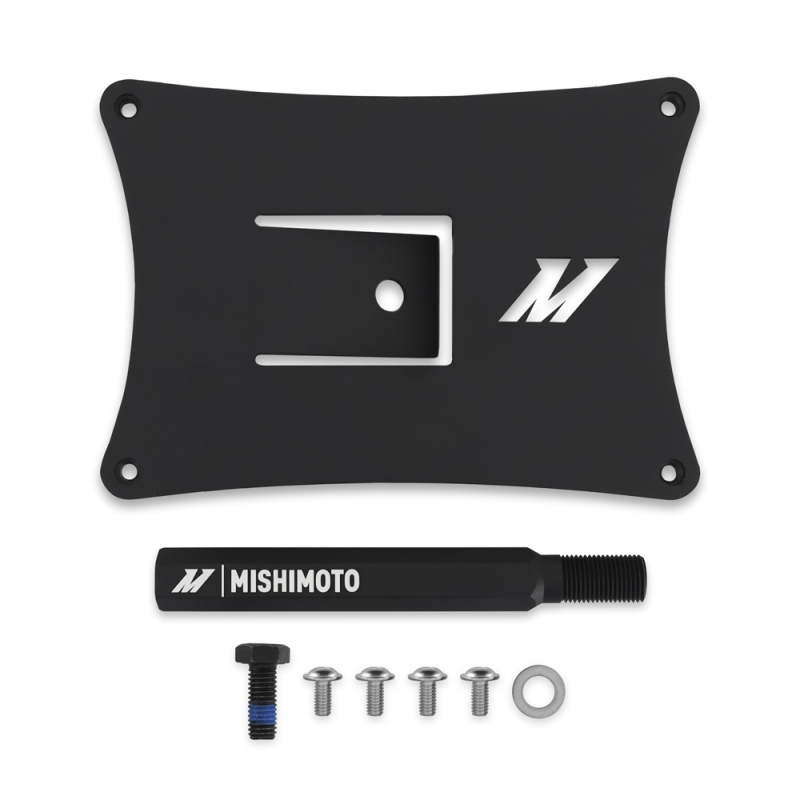 Subaru XV Crosstrek License Plate Relocation Kit - Front - Mishimoto - Mishimoto MMLP-WRX-22 - Black - `18-`27