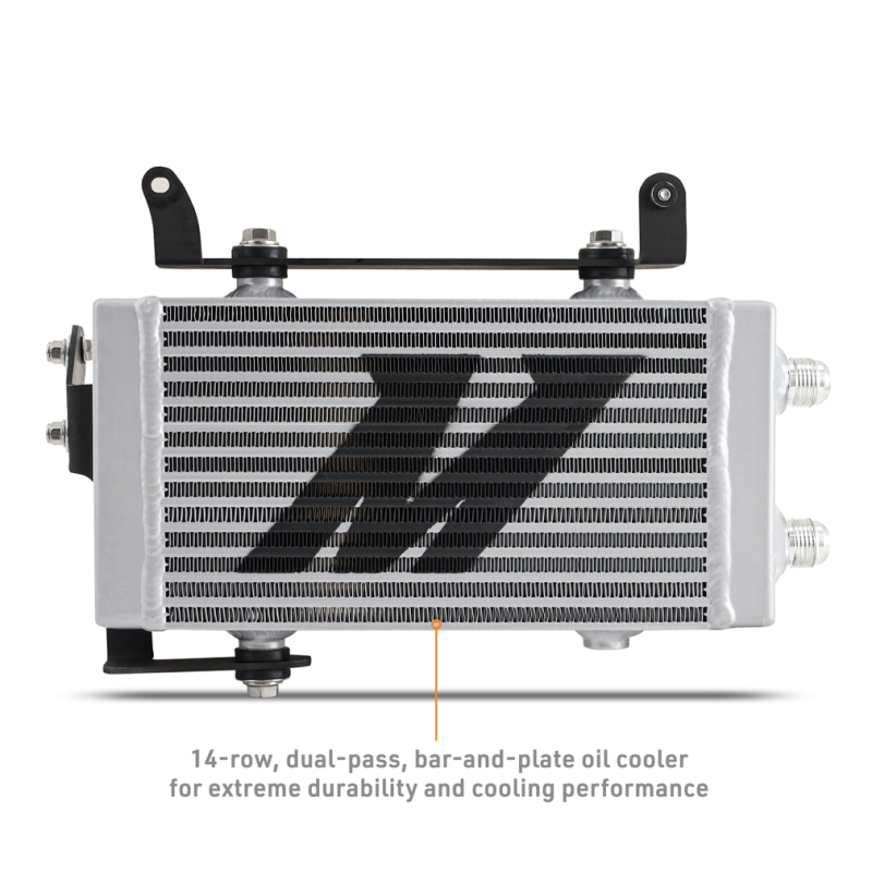 Toyota GR Corolla Oil Cooler Kit - Mishimoto - Non-Thermostatic, Dual-pass 14 row - Silver - `23-`27
