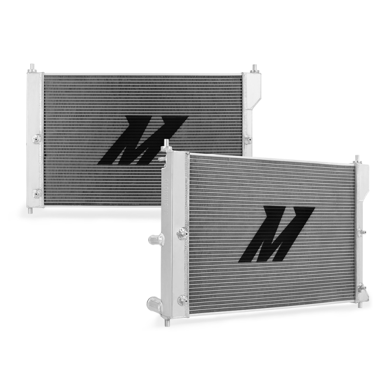 Ford Falcon Performance Aluminum Radiator - Mishimoto - Two-row, 1.57in thick - Polished - `02-`08