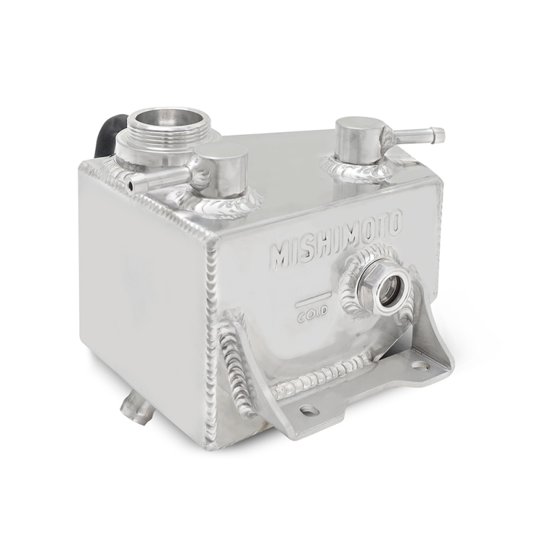Ford Mustang Coolant Expansion Tank - Mishimoto - All-aluminum Construction with Internal Baffles - Polished - `24-`27