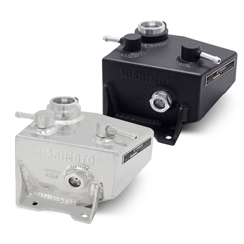Ford Mustang Coolant Expansion Tank - Mishimoto - All-aluminum Construction with Internal Baffles - Polished - `24-`27