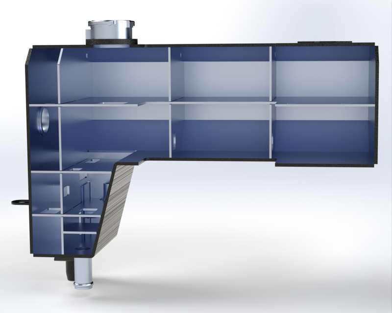 Toyota Tacoma Expansion Tank - Mishimoto - Aluminum - Black - `24-`27