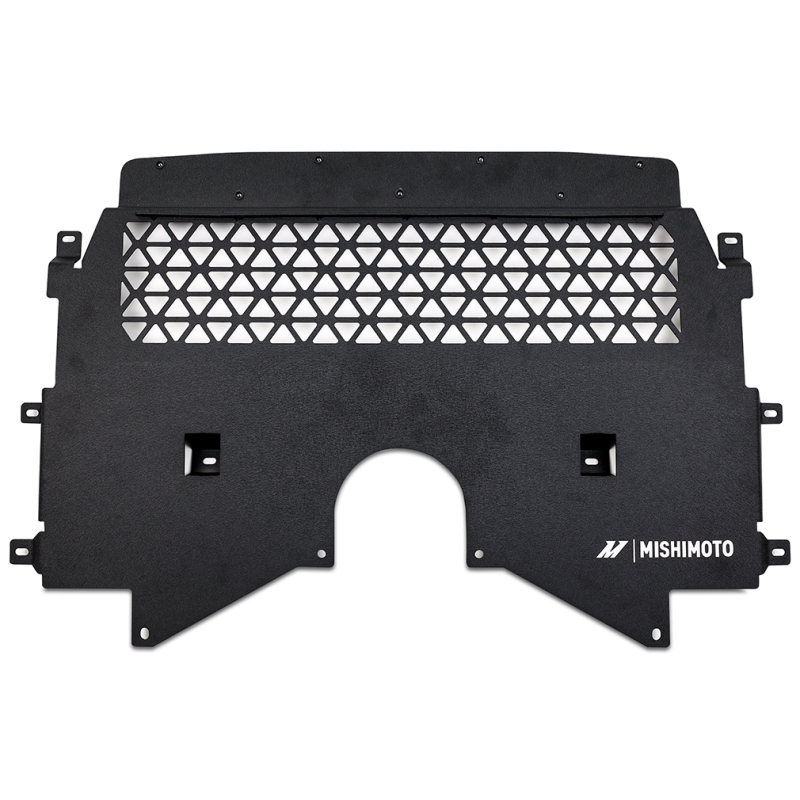 BMW M3 Skid Plate - Engine - Mishimoto - Aluminum Cross-Cut - Wrinkle Black - `21-`27