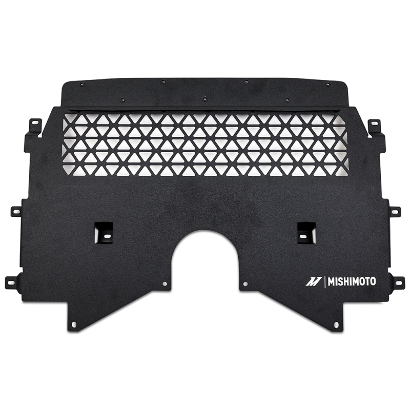 BMW M3 Skid Plate - Engine - Mishimoto - Aluminum Cross-Cut - Wrinkle Black - `21-`27