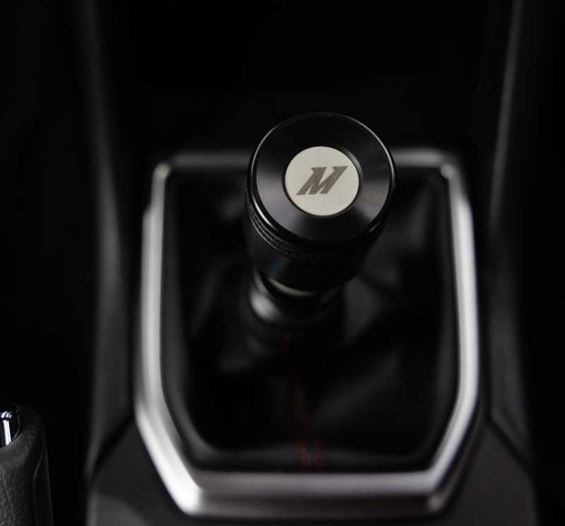 Subaru WRX Shift Knob - Mishimoto - Weighted, Delrin or Aluminum Shell, Black or Silver Core - Black - `22-`27