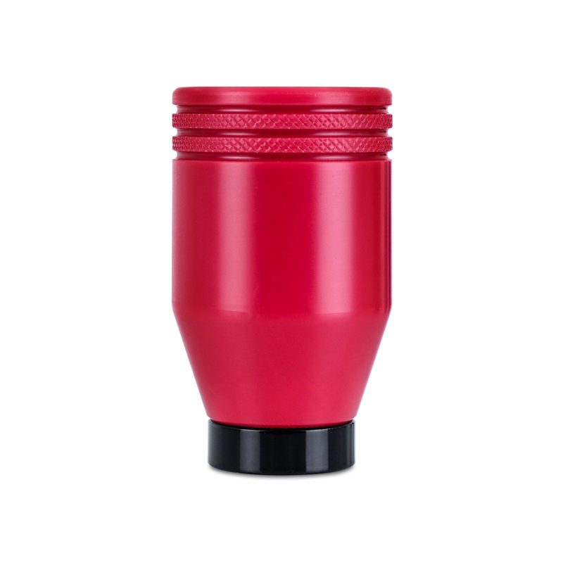 Subaru WRX Shift Knob - Mishimoto - Weighted with Hybrid 2-piece design - Red on Black - `22-`27