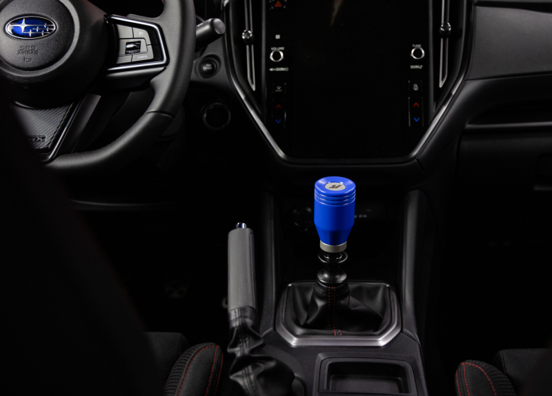 Subaru WRX Shift Knob - Mishimoto - Weighted with Silver Core - World Rally Blue - `22-`27