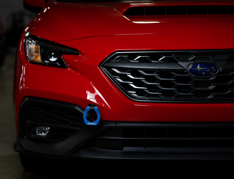 Subaru XV Crosstrek Tow Hook - Front - Mishimoto - MMTH-WRX-22BL - Blue - `18-`27