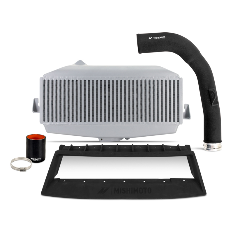 Subaru WRX Intercooler Kit - Top-Mount - Mishimoto - Performance Top-Mount Intercooler - Silver Core, Black Pipes - `22-`27