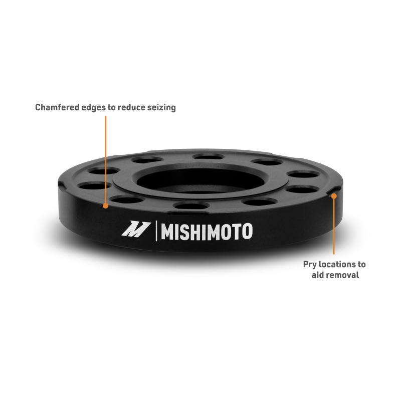 BMW M3 Wheel Spacers - Mishimoto - 5x112 - 66.5 - 15 - M14 - Black - `21-`27