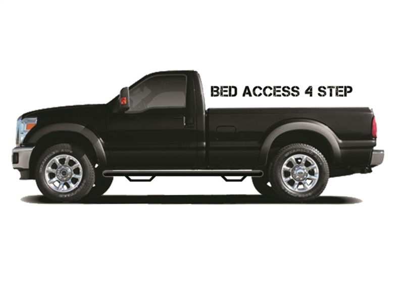 Chevrolet Silverado 3500 HD Nerf Step - N-Fab - Wheel-to-Wheel with Bed Access - Textured Black - `20-`25