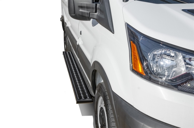 Ford Transit Running Boards - Cab Length - N-Fab - Growler - Textured Black - `19-`24