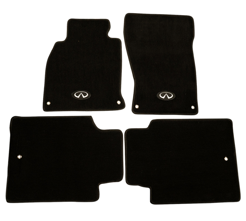 Infiniti Q70 Floor Mats - NRG - Carpeted with Emblem Logo - `13-`27