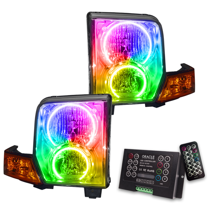 Jeep Commander Headlight Assembly - ORACLE Lighting - ColorSHIFT w/ 2.0 ...