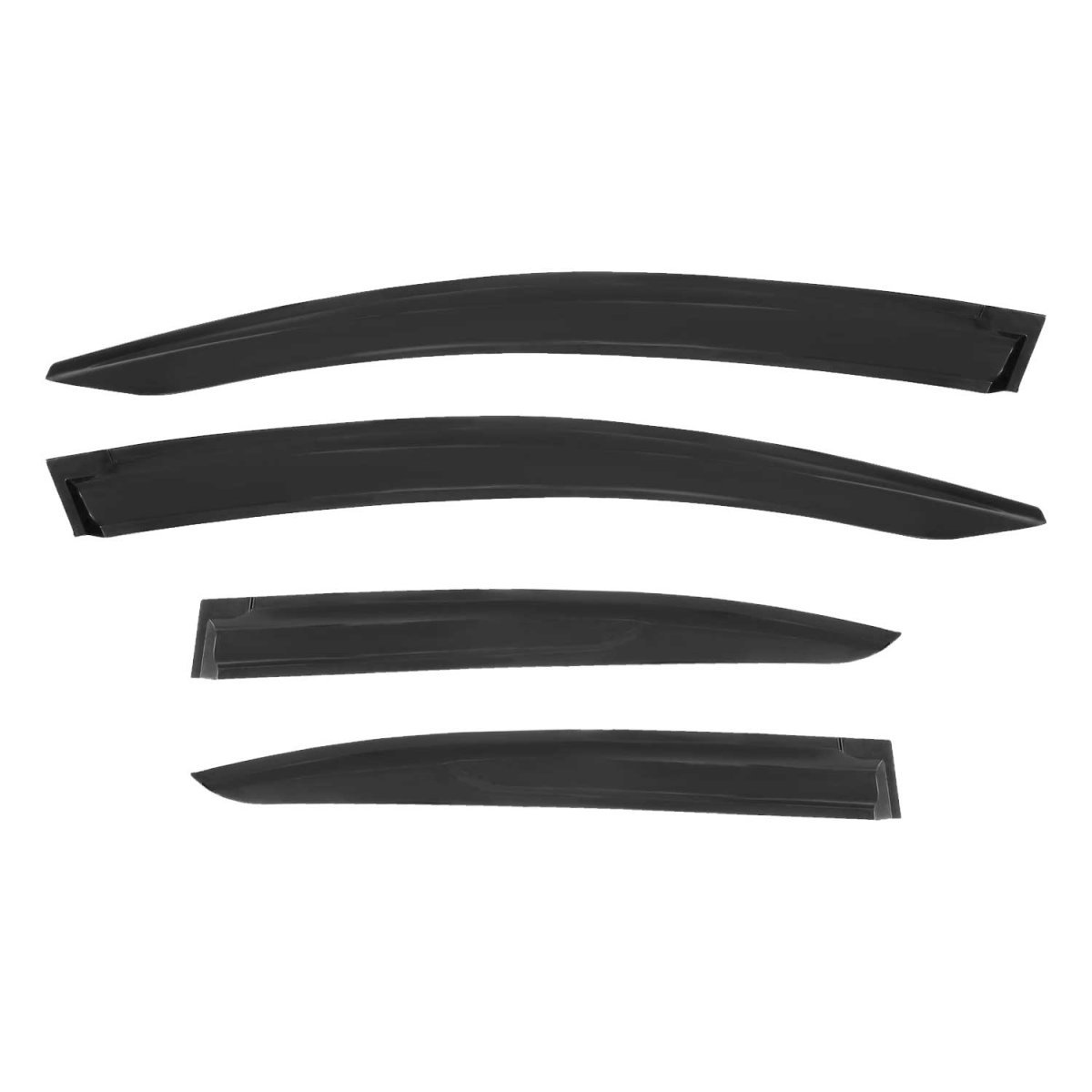 OMAC 4 x winddeflector regendeflector compatibel met Dacia Duster 2018-2024 acryl donker