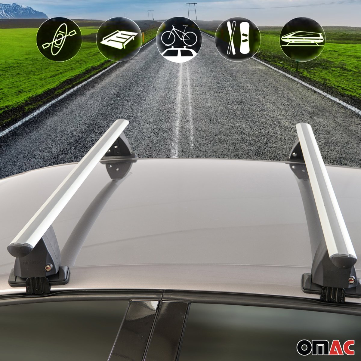 Toyota Venza Roof Racks - Omac USA - Delta G - Gray - '08-'17 ...