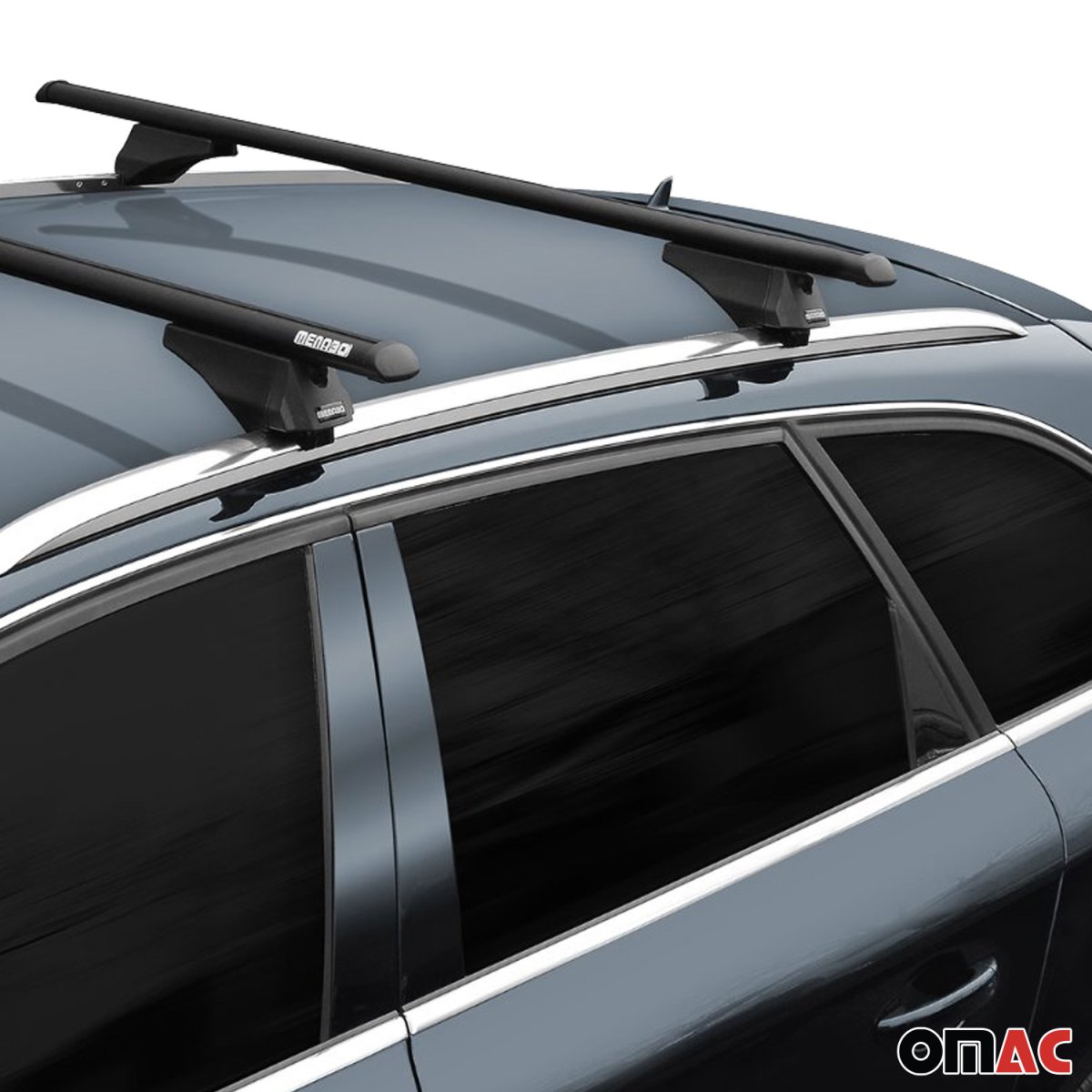 Audi Q8 Roof Racks - Omac USA - Tiger - Black - '18-'23, U027470
