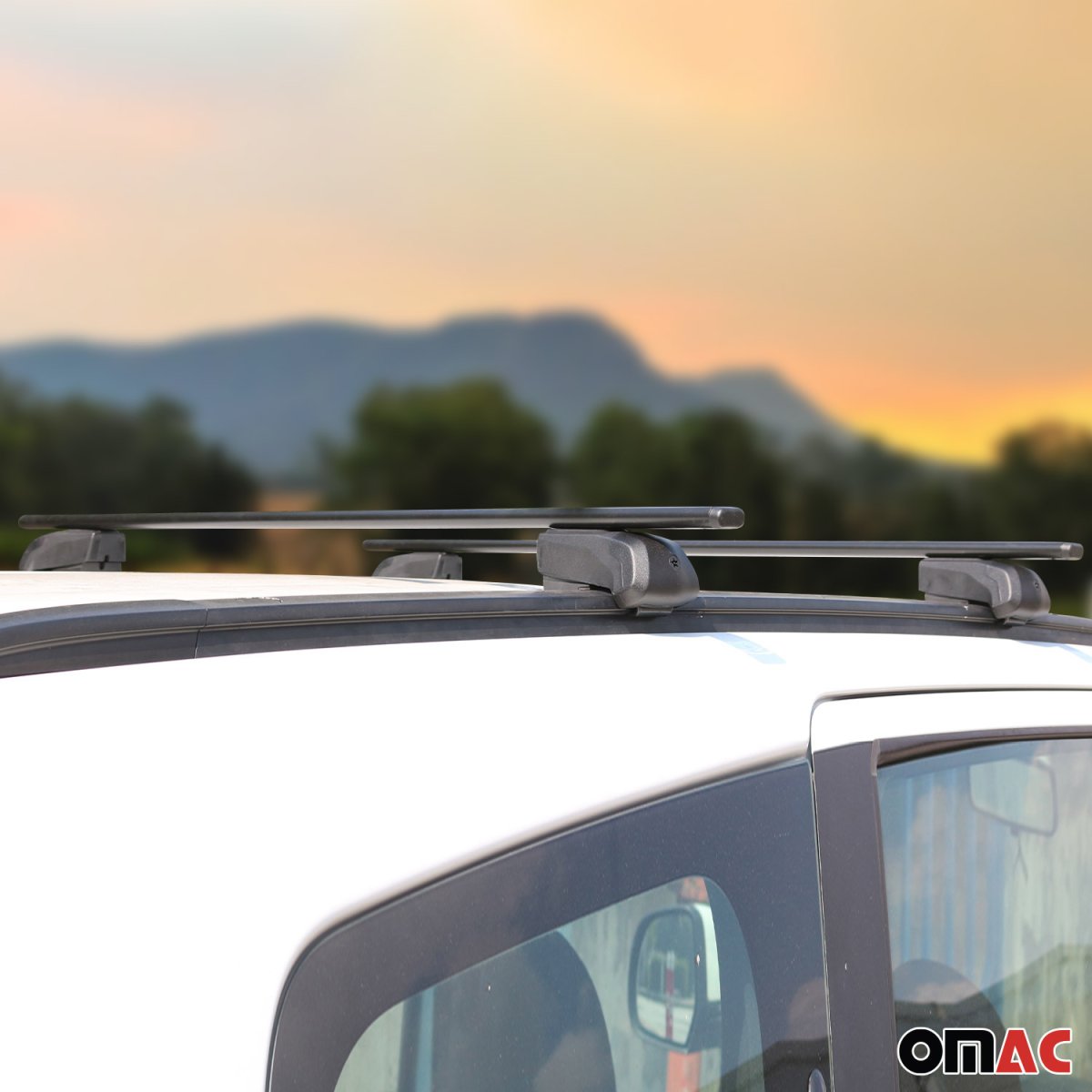 Audi Q3 Roof Racks - Omac USA - Beta V2 Size L - Black - '18-'25, U029373