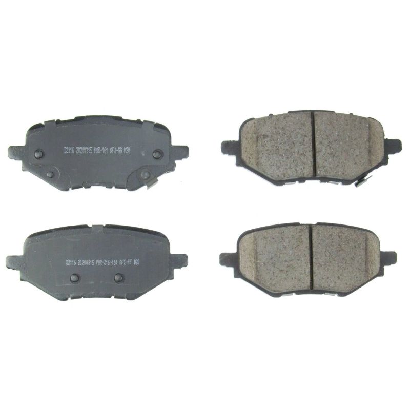 Honda Clarity Brake Pads - Rear - PowerStop - Z16 Evolution Ceramic - `18-`19