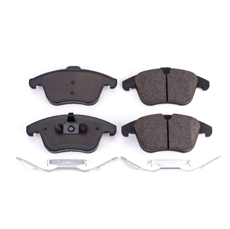 Land Rover LR2 Brake Pads - Front - PowerStop - Z17 Evolution Ceramic w/ Hardware - `08-`12