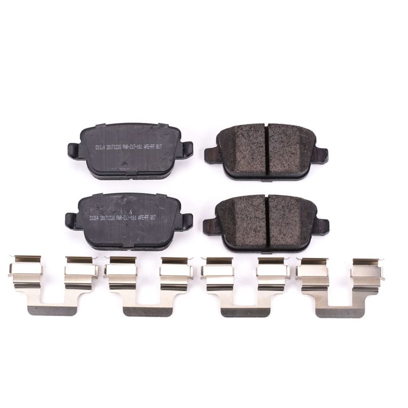 Land Rover LR2 Brake Pads - Rear - PowerStop - Z17 Evolution Plus Ceramic w/ Hardware - `08-`12