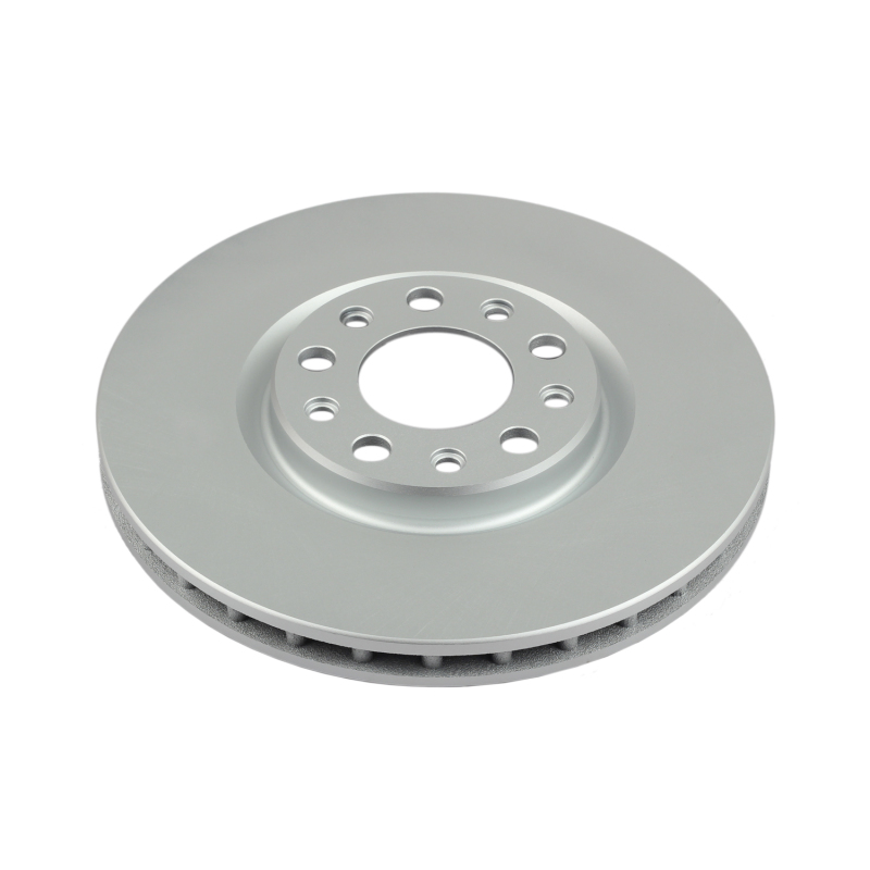 Jeep Renegade Brake Rotor (1) - Front - PowerStop - Evolution Geomet Coated - Silver - `15-`19