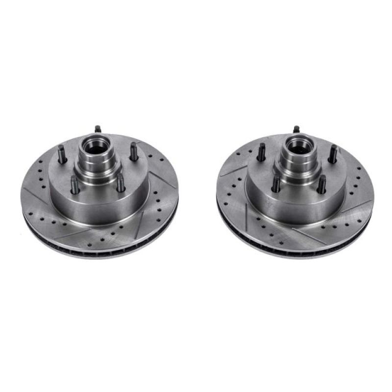 Ford E-150 Brake Rotors (2) - Front - PowerStop - Evolution Drilled & Slotted - 2003