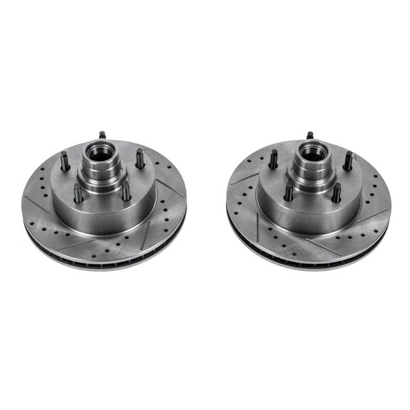 Ford E-150 Brake Rotors (2) - Front - PowerStop - Evolution Drilled & Slotted - 2003