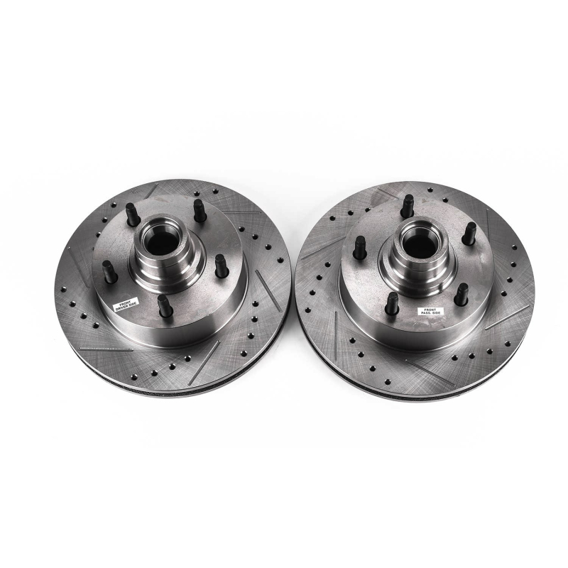 Ford E-150 Brake Rotors (2) - Front - PowerStop - Evolution Drilled & Slotted - 2003