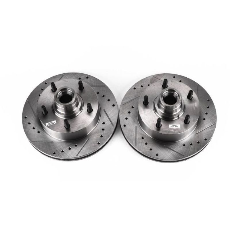 Ford E-150 Brake Rotors (2) - Front - PowerStop - Evolution Drilled & Slotted - 2003
