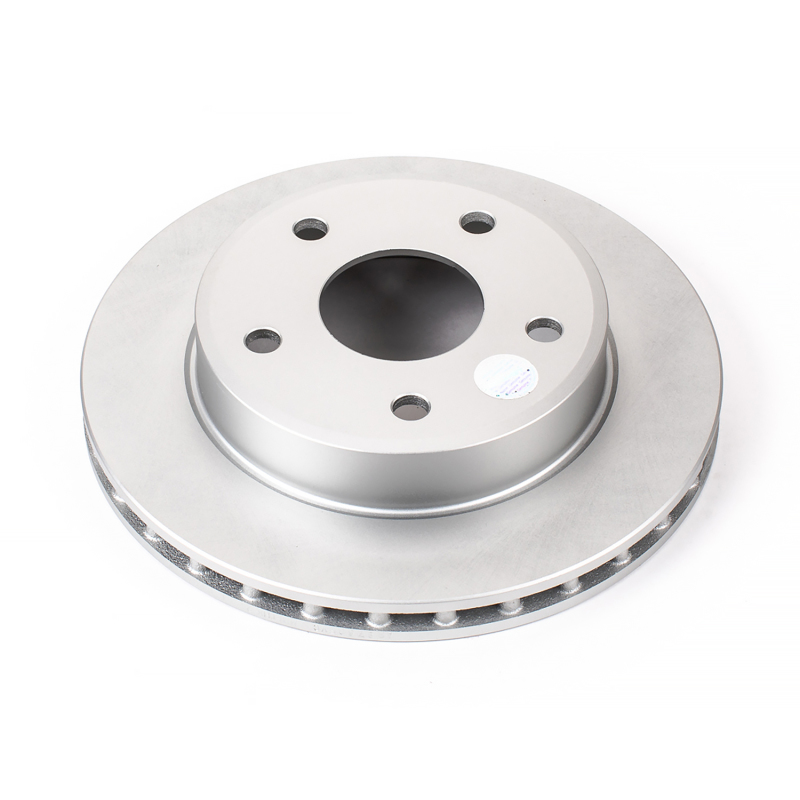 Mitsubishi Raider Brake Rotor (1) - Front - PowerStop - Evolution Geomet Coated - Silver - `06-`09