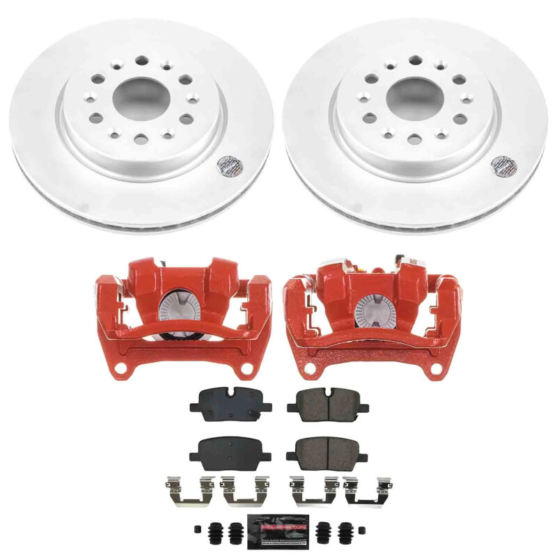 Buick Enclave Brake Kit - Rear - PowerStop - Z23 Coated Kit + Powder Coated Calipers - `21-`24