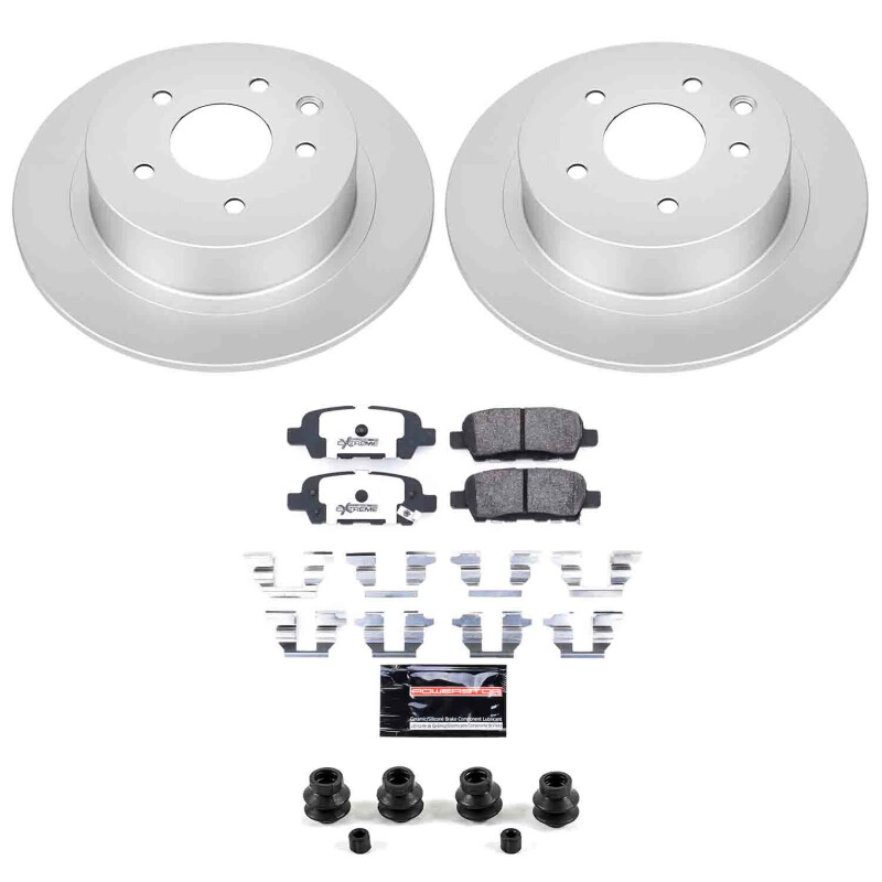 Nissan Altima Brake Kit - Rear - PowerStop - Z26 Coated Rotors + Pads - `02-`06