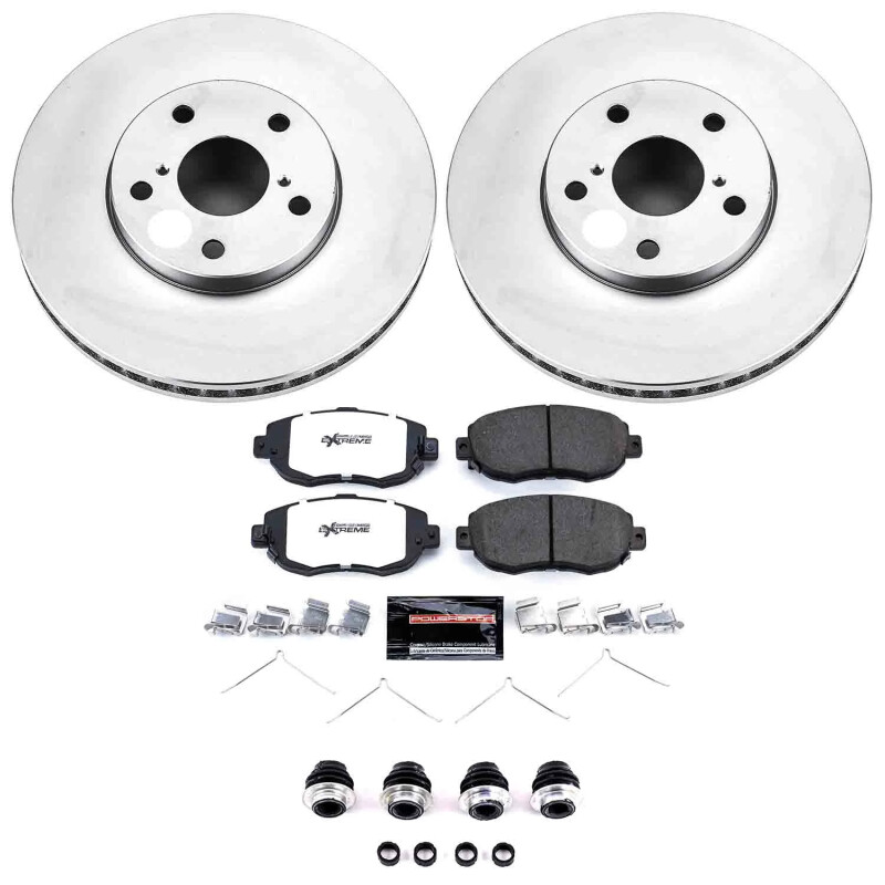 Lexus GS300 Brake Kit - Front - PowerStop - Z26 Coated Rotors + Pads - `93-`05