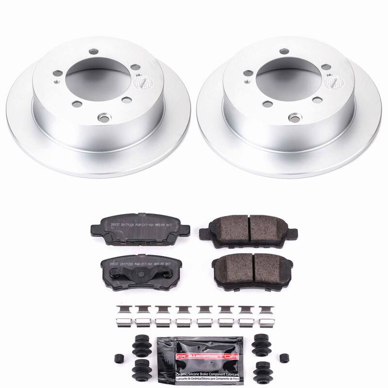 Mitsubishi Lancer Brake Kit - Rear - PowerStop - Z23 Coated - `04-`06 Mitsubishi Lancer Brake Kit - Rear - PowerStop - Z23 Coated - `04-`06