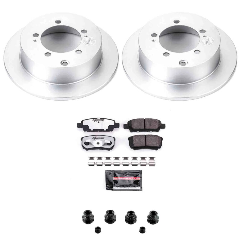 Mitsubishi Lancer Brake Kit - Rear - PowerStop - Z26 Coated - `04-`06