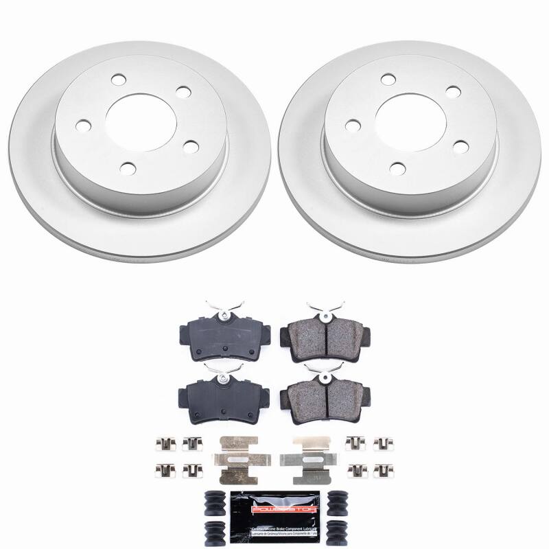 Ford Mustang Brake Kit - Rear - PowerStop - Z23 Coated Rotors + Pads - `94-`04 Ford Mustang Brake Kit - Rear - PowerStop - Z23 Coated Rotors + Pads - `94-`04
