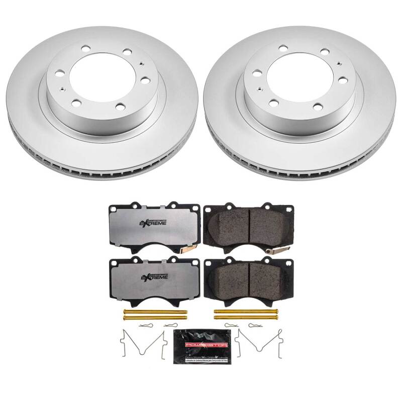 Toyota 4Runner Brake Kit - Front - PowerStop - Z36 Coated Truck & Tow - `03-`09