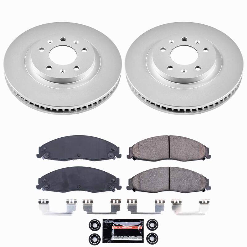 Cadillac CTS Brake Kit - Front - PowerStop - Z23 Coated - `03-`07
