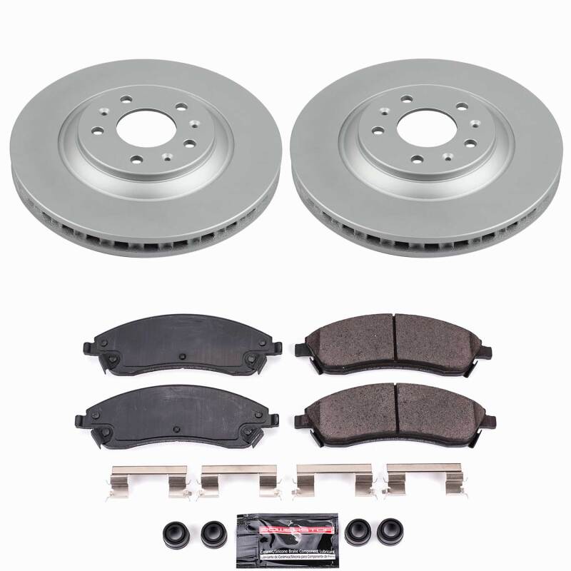 Cadillac CTS Brake Kit - Front - PowerStop - Z23 Coated - `06-`07