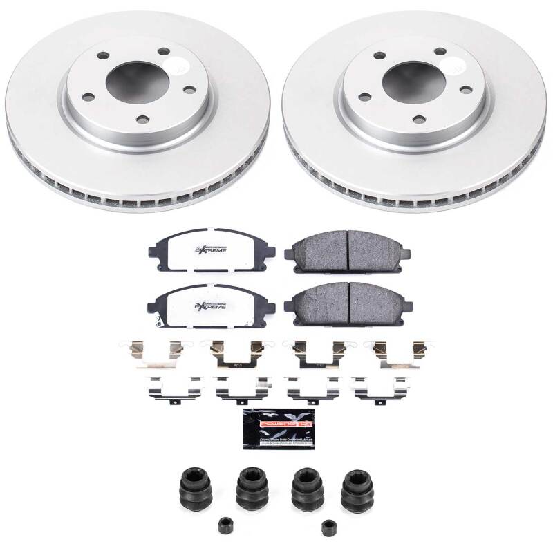 Nissan Quest Brake Kit - Front - PowerStop - Z36 Coated Truck & Tow - `04-`09