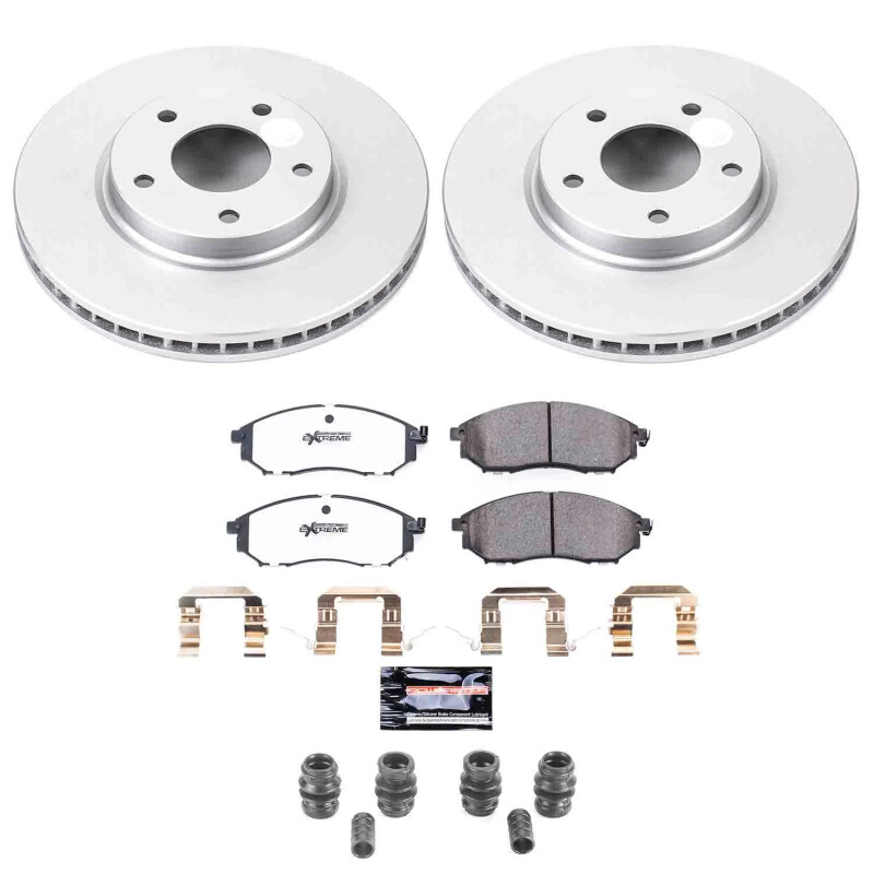 Infiniti M45 Brake Kit - Front - PowerStop - Z26 Coated - `03-`04