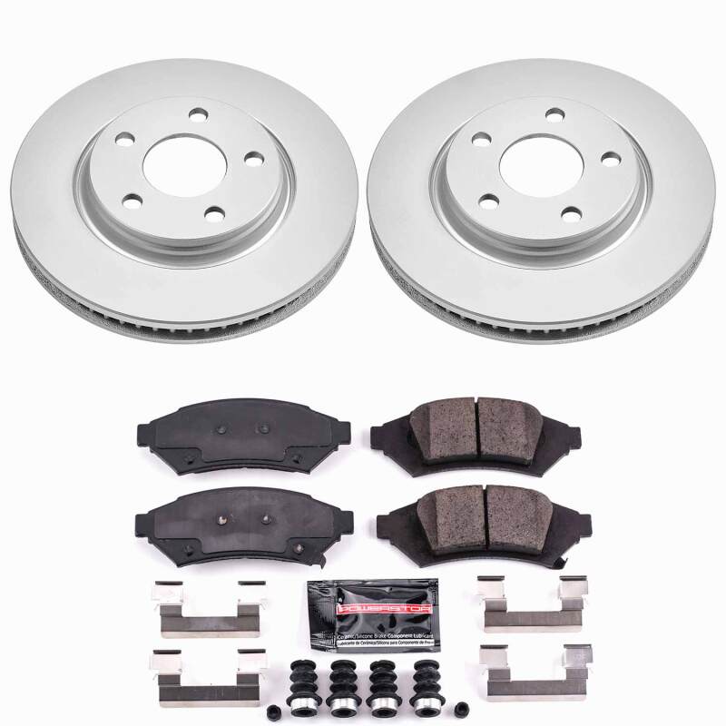 Pontiac Grand Prix Brake Kit - Front - PowerStop - Z23 Coated - 2004